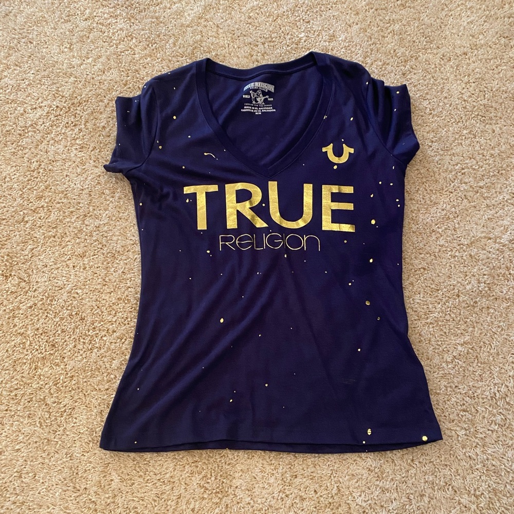 Authentic True Religion V-Neck Tee